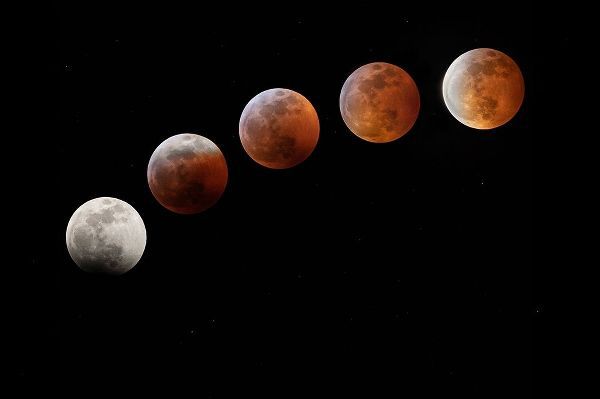 Colorado Full moon phases in total lunar eclipse